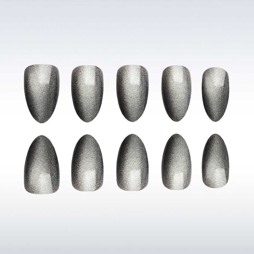Sparkling Metallic Press-On Nails Stornfield