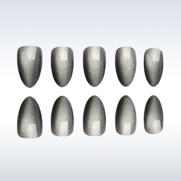 Sparkling Metallic Press-On Nails Stornfield