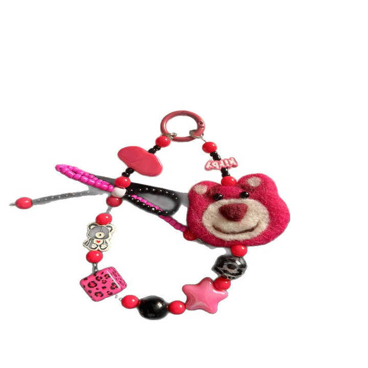 Playful Bear-Themed Charm Keychain Stornfield