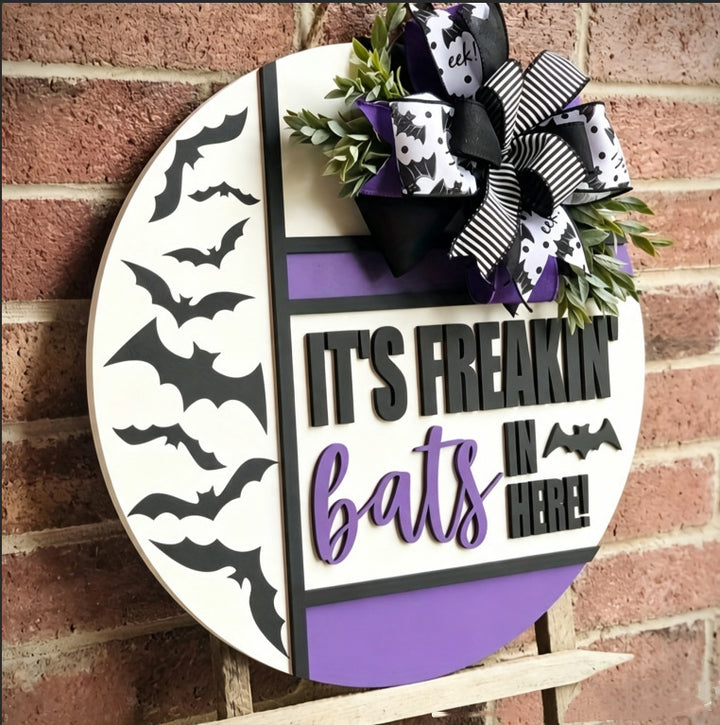 Halloween-Themed Wall Plaque