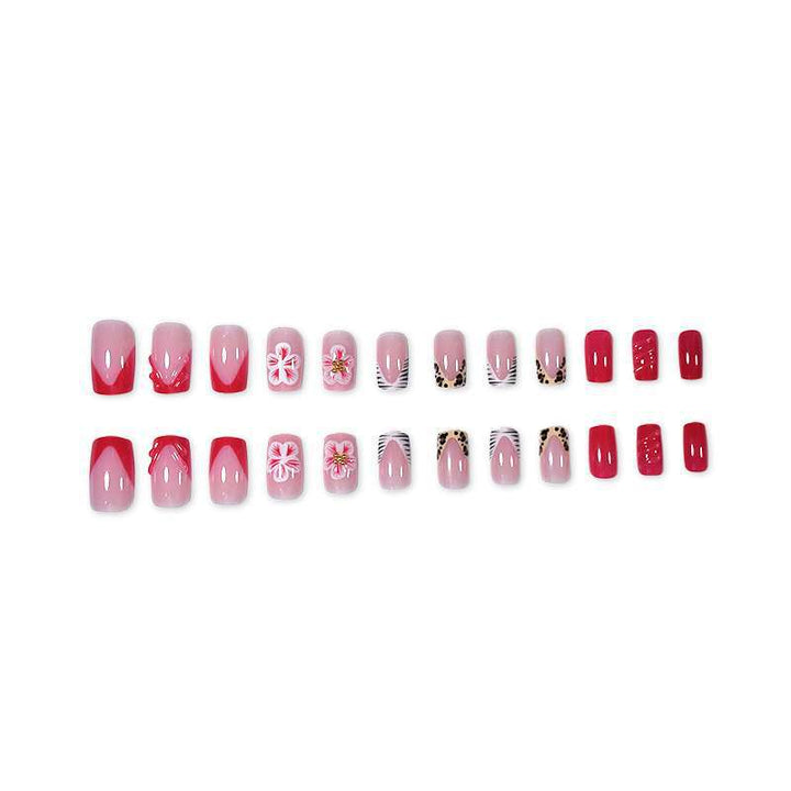 Creative Floral Press-On Nail Art Set Stornfield