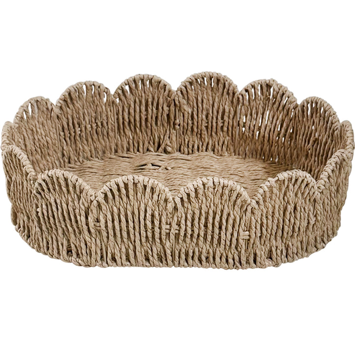 Decorative hand-woven storage basket Stornfield
