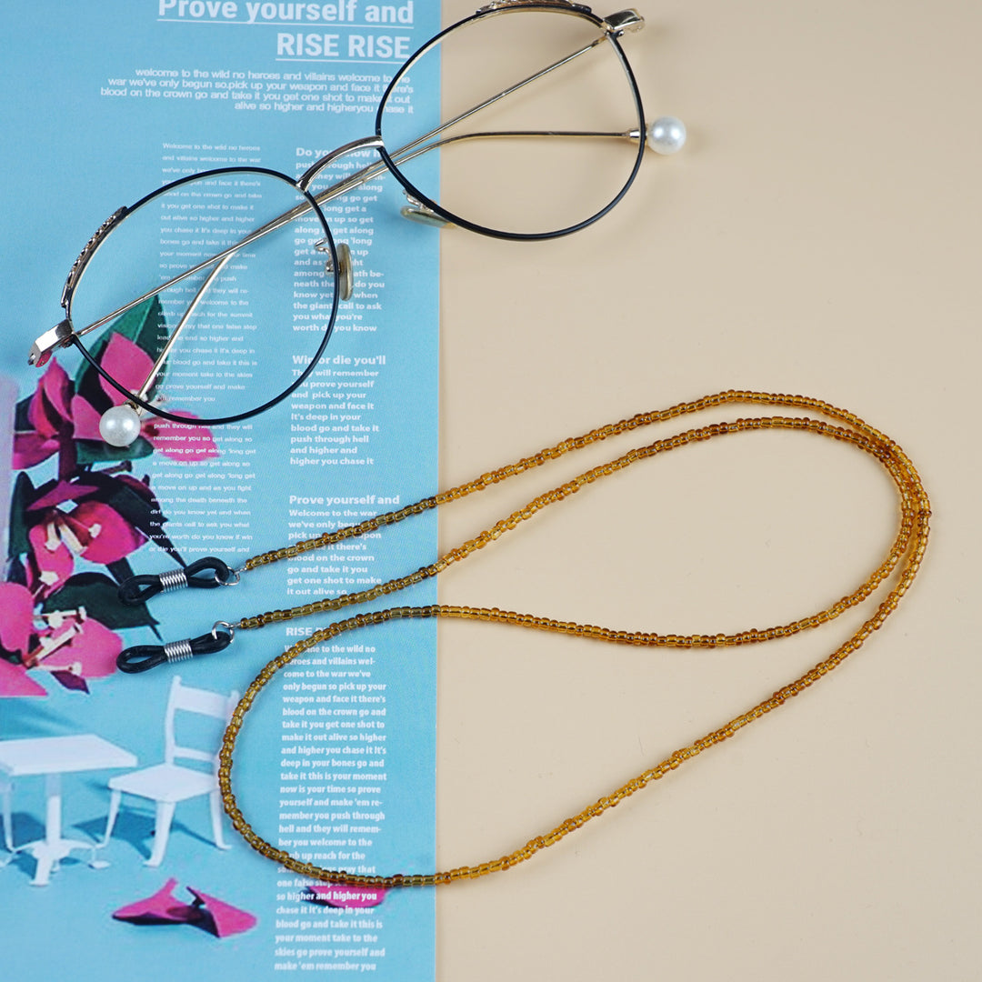 Crystal-Accented Eyewear Holder Chain Stornfield