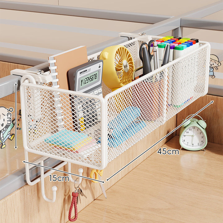 Mesh Partition Clamp Hanging Desk Organizer Basket