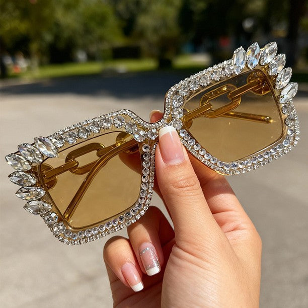 Decorative Rhinestone Embellished Sunglasses Stornfield