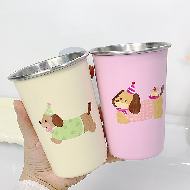 Stainless steel cup with cute dog design Stornfield
