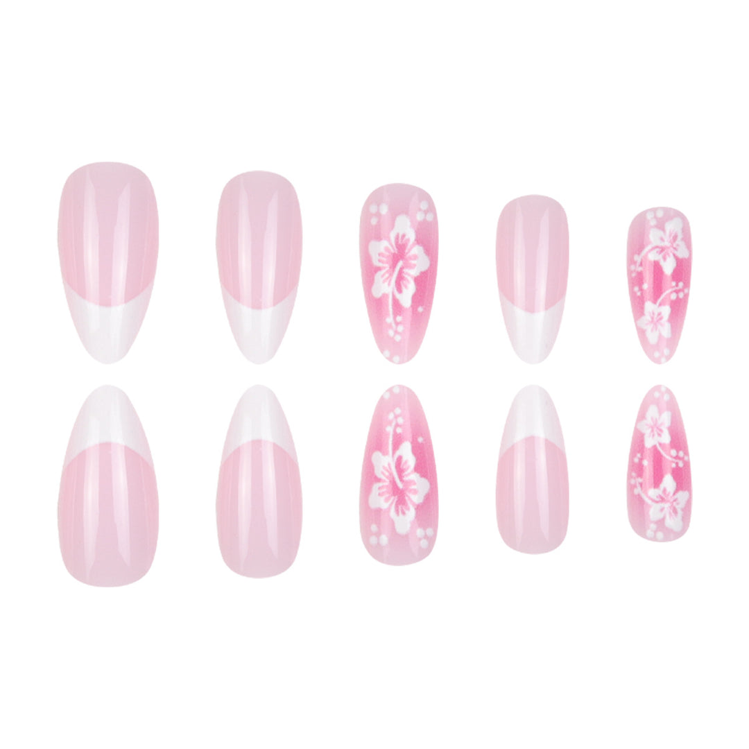 Floral Design Stiletto Nail Art Extensions Stornfield