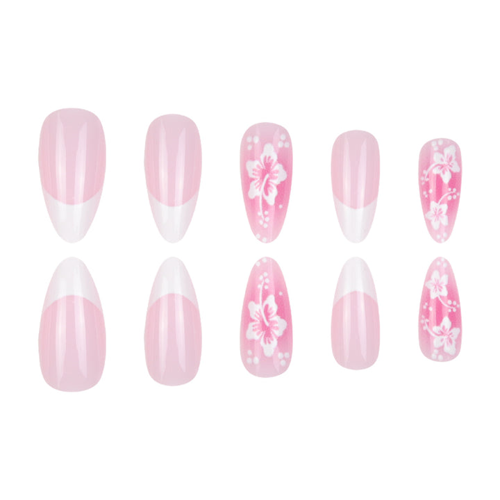 Floral Design Stiletto Nail Art Extensions Stornfield