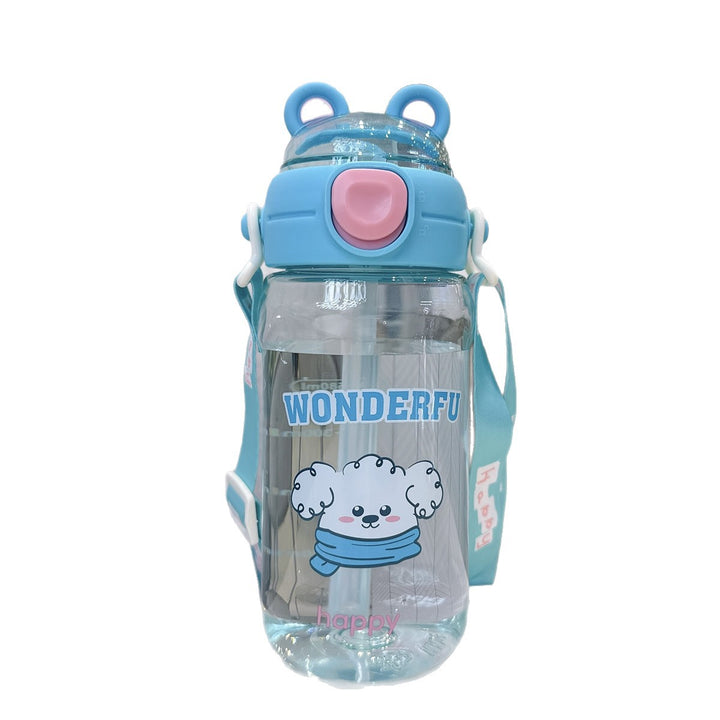 Ladies Playful waterproof drinking bottle with carrying strap Stornfield