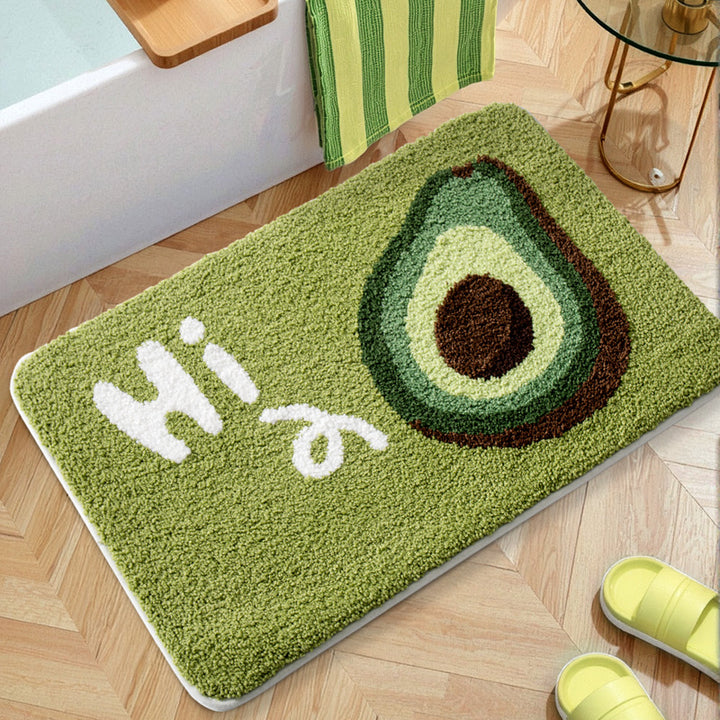 Playful UFO-Themed Bathroom Rug