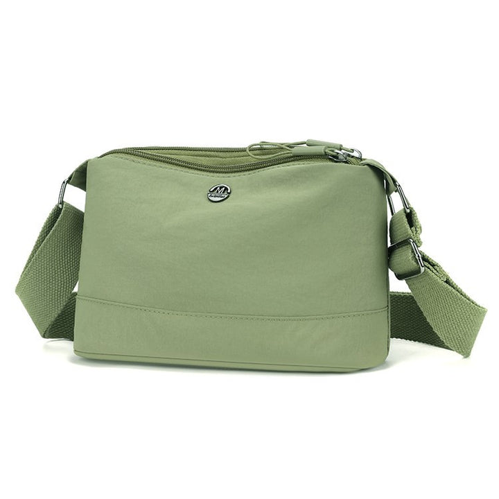 Shoulder bag with adjustable carrying strap and intelligent compartment system Stornfield