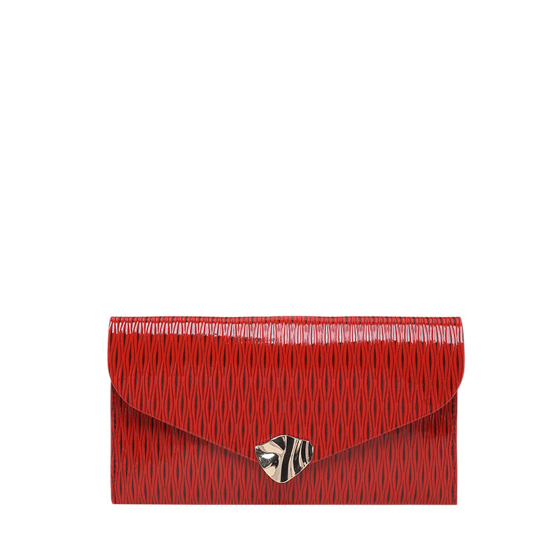 Elegant Patent Leather Evening Clutch