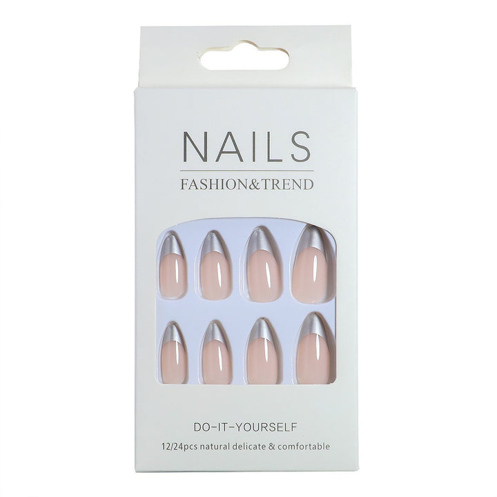 Elegant Stiletto French Tip Press-On Nails Stornfield