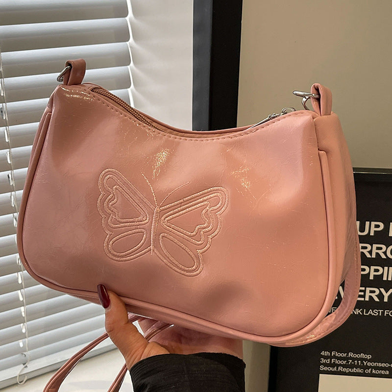 Elegant Butterfly Motif Crossbody Bag