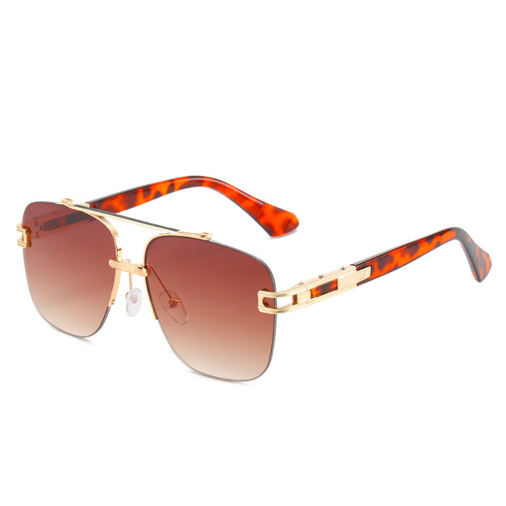 Women's fashionable square sunglasses with elegant metal frame Stornfield