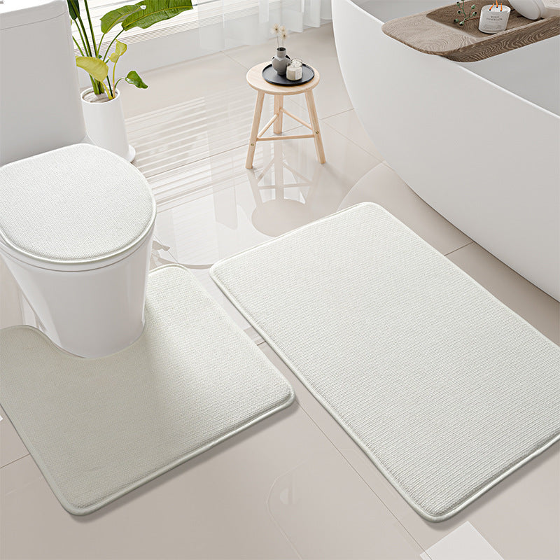 Textured Non-Slip Toilet Rug Set