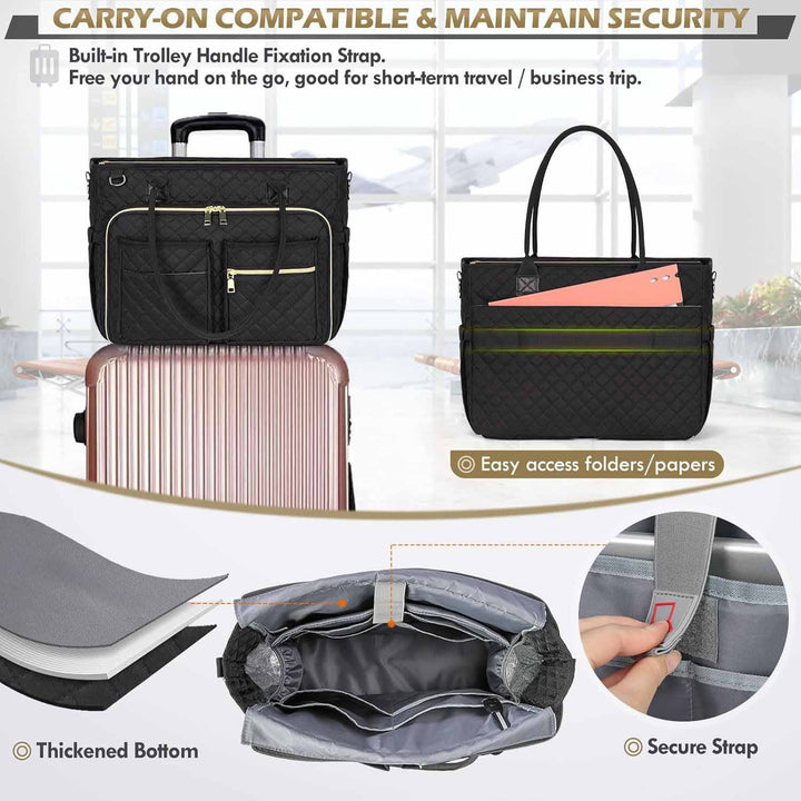 Practical tote bag with intelligent compartment system Stornfield