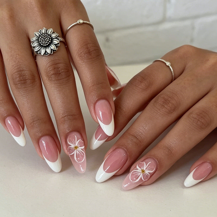 Floral Tip Acrylic Nail Enhancements Stornfield 1789916020