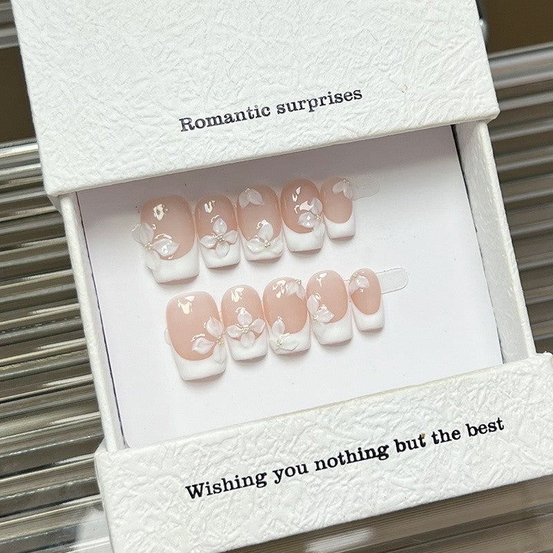 Romantic Floral Press-On Nail Set