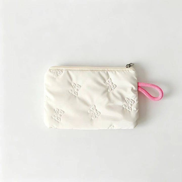 Embroidered Butterfly Cosmetic Pouch