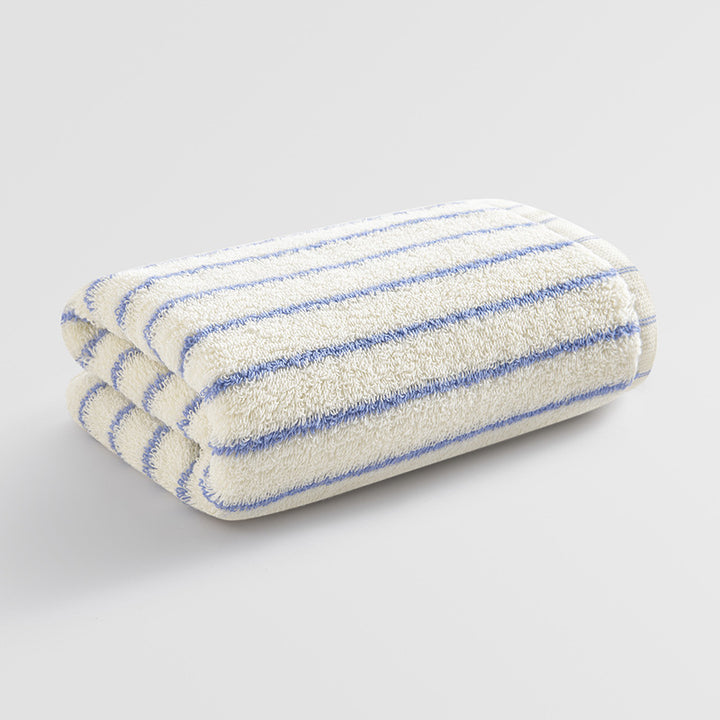 Women's Velour Bath Towel with Striped Design Stornfield