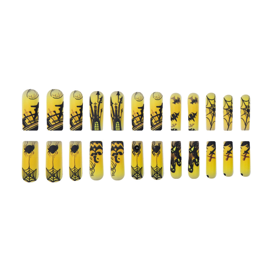 Halloween-Themed Long Press-On Nails Stornfield