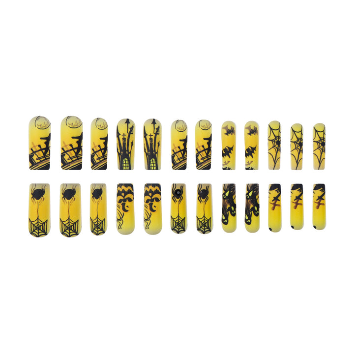 Halloween-Themed Long Press-On Nails Stornfield