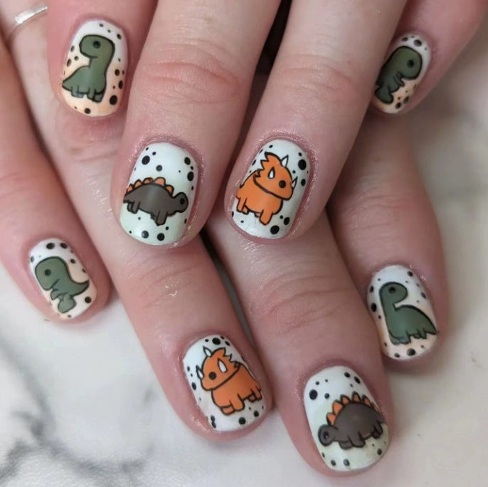 Dinosaur-Themed Nail Art Set Stornfield