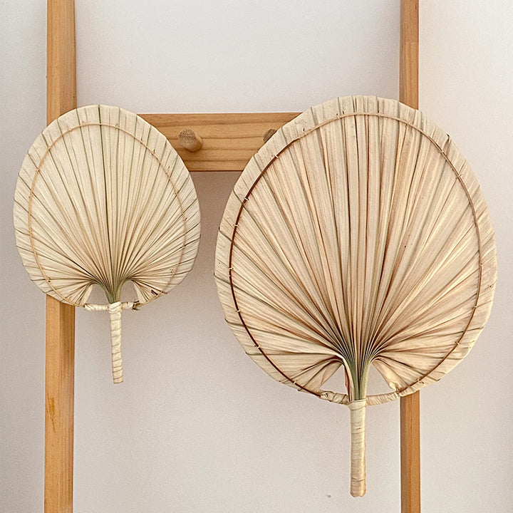 Women Handmade Palm Leaf Fan Stornfield