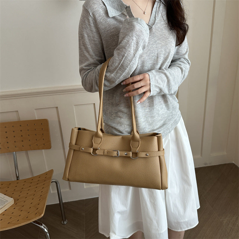 Structured Leather Handbag