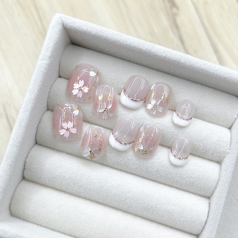 Floral Press-On Nail Set
