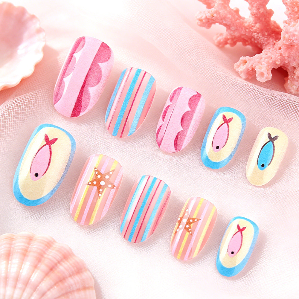 Creative Themed Press-On Nail Art Set Stornfield