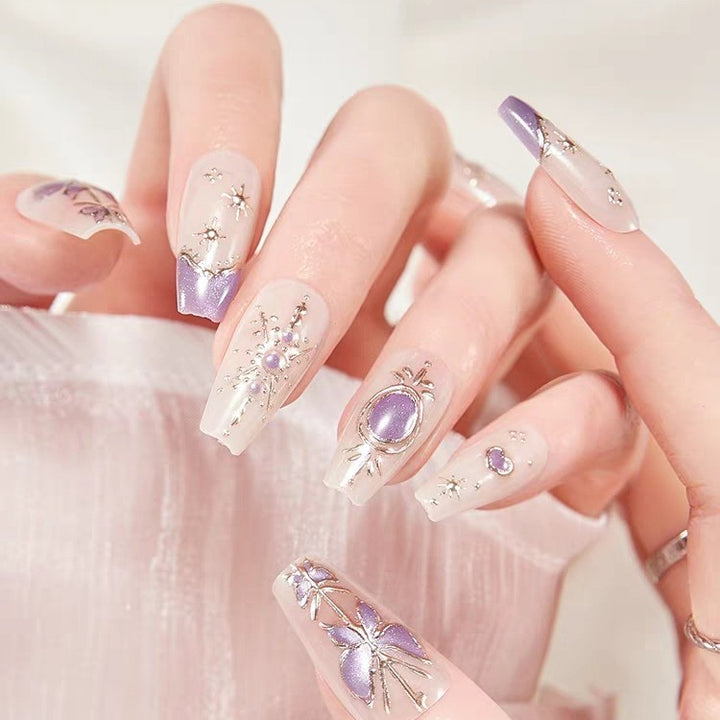 Artistic Press-On Nail Art Extensions Stornfield