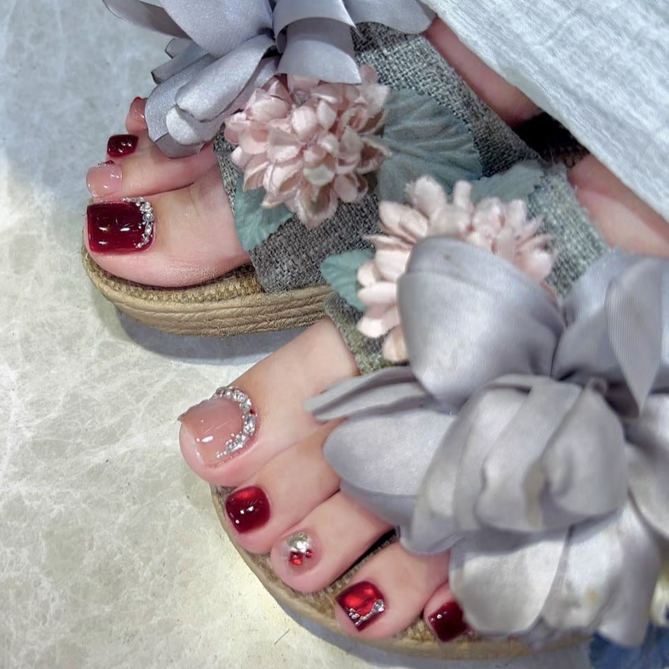 Decorative Floral Slide Sandals Stornfield