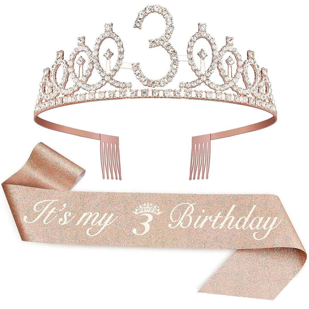 Ladies Crystal Princess Crown with 30 & Fabulous lettering Stornfield