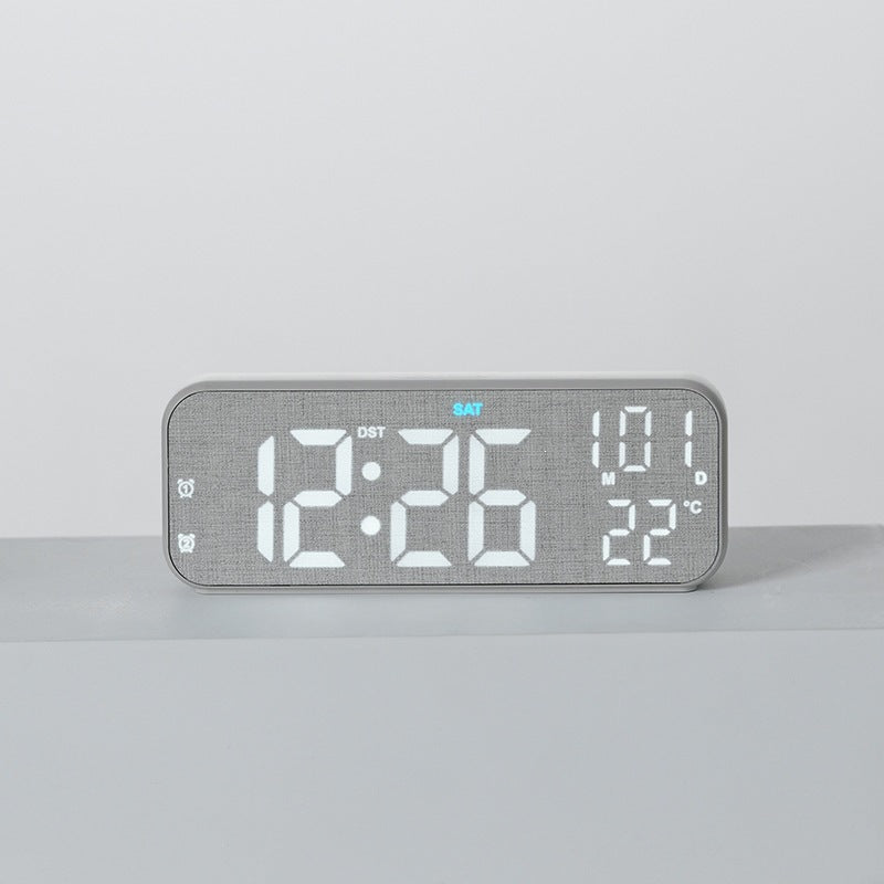 Digital Wood LED Alarm Clock with Temperature and Calendar Function Stornfield