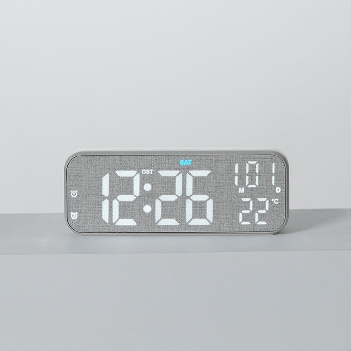 Digital Wood LED Alarm Clock with Temperature and Calendar Function Stornfield
