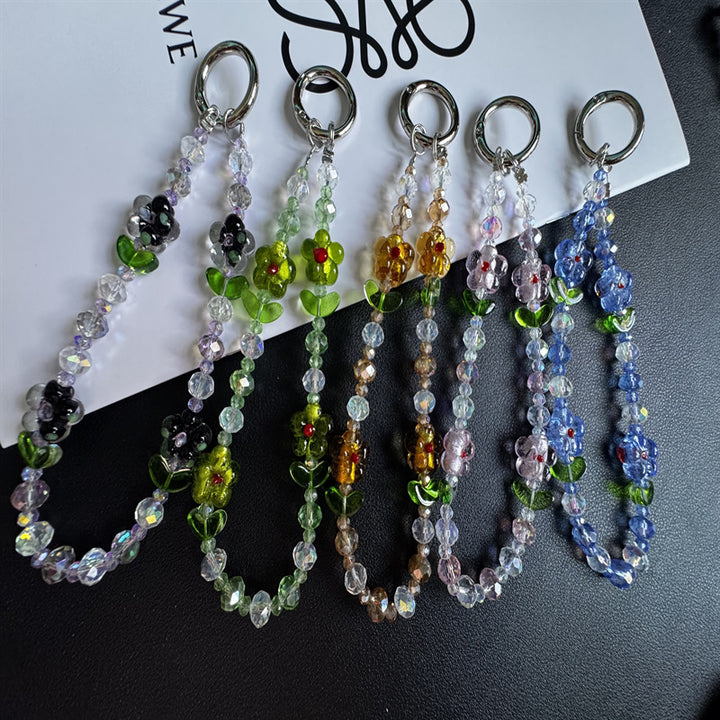 Floral Beaded Keychain Chain Stornfield