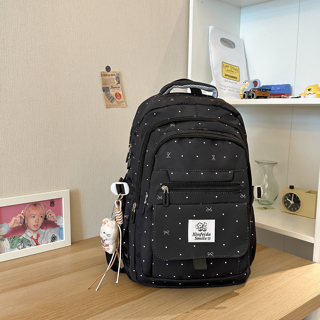 Multi-Pocket Patterned Backpack Stornfield