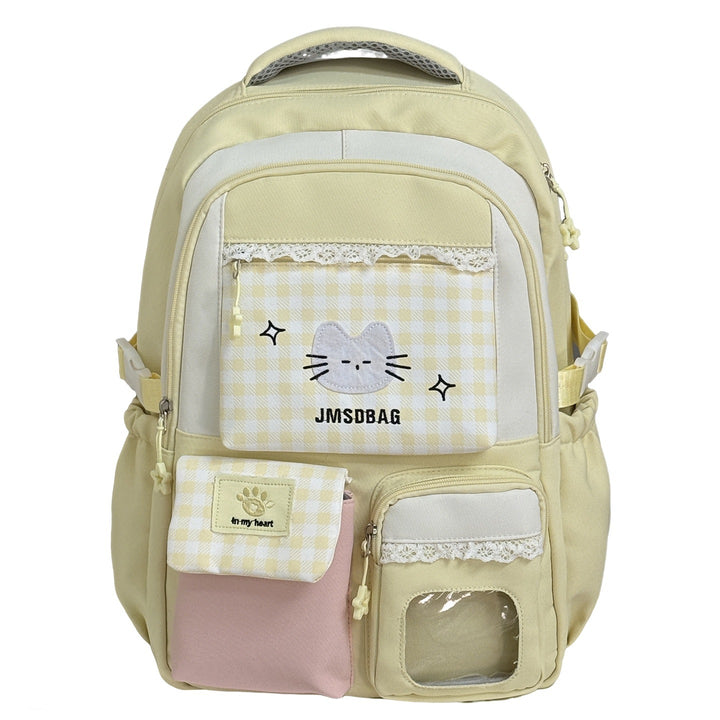Playful Patterned Cat Design School Backpack Stornfield