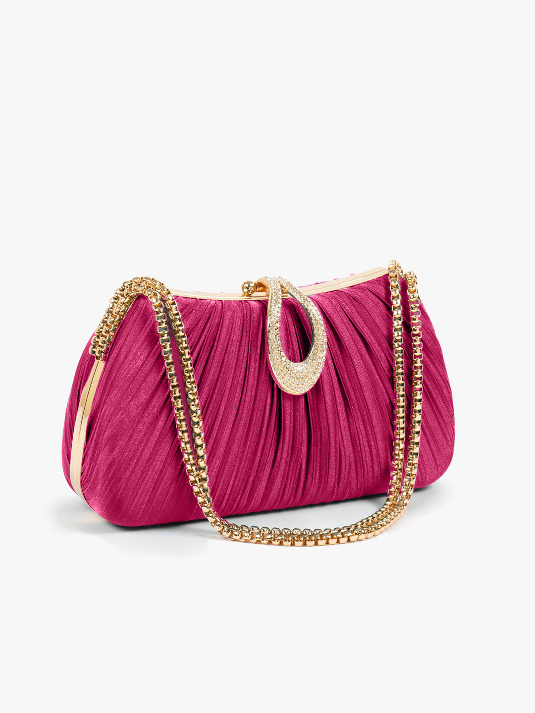 Luxurious Pleated Evening Clutch