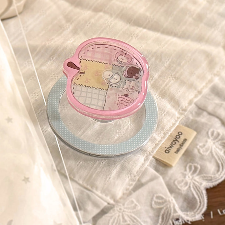 Stylish Apple-shaped cosmetic jar Stornfield
