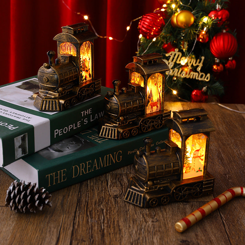 Nostalgic Christmas Train Lantern Stornfield