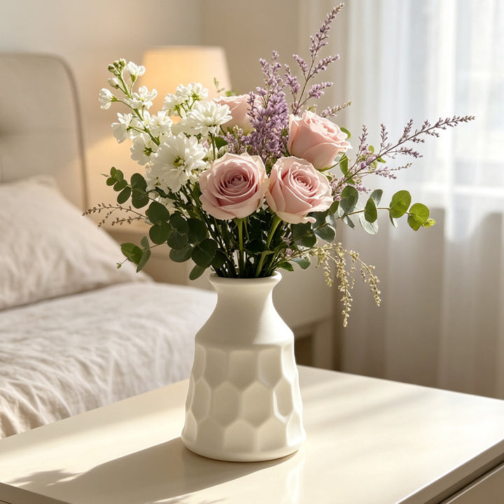 Honeycomb Textured Decorative Vase Stornfeild