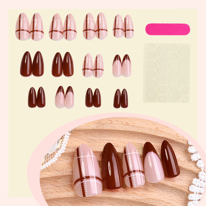 Acrylic Nail Set with Colorful Designs Stornfield