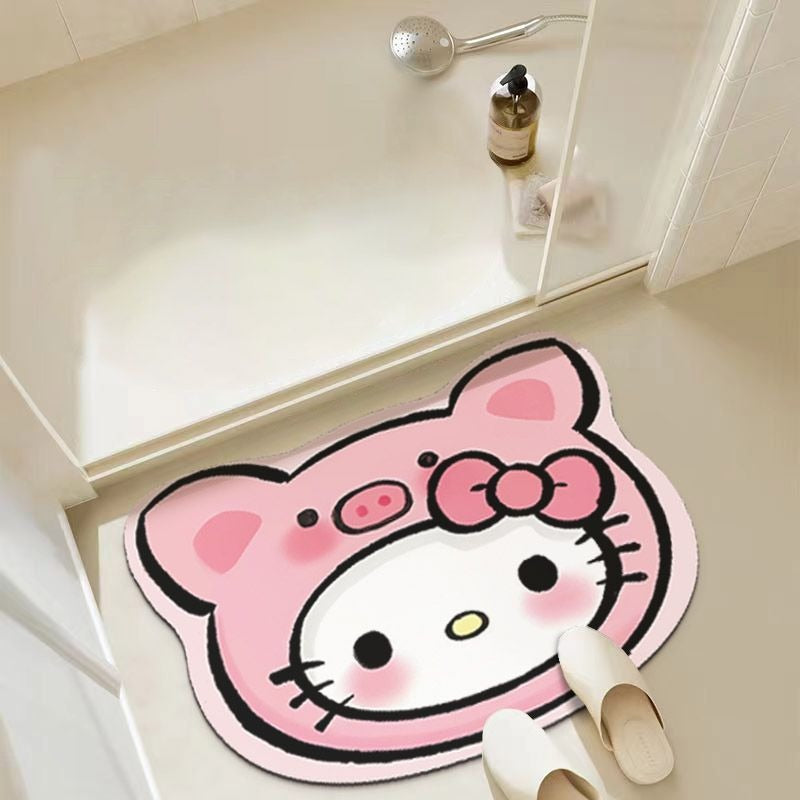 Cute Cartoon-Themed Bath Mat