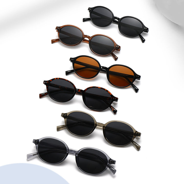 Women round sunglasses in stylish retro design Stornfield
