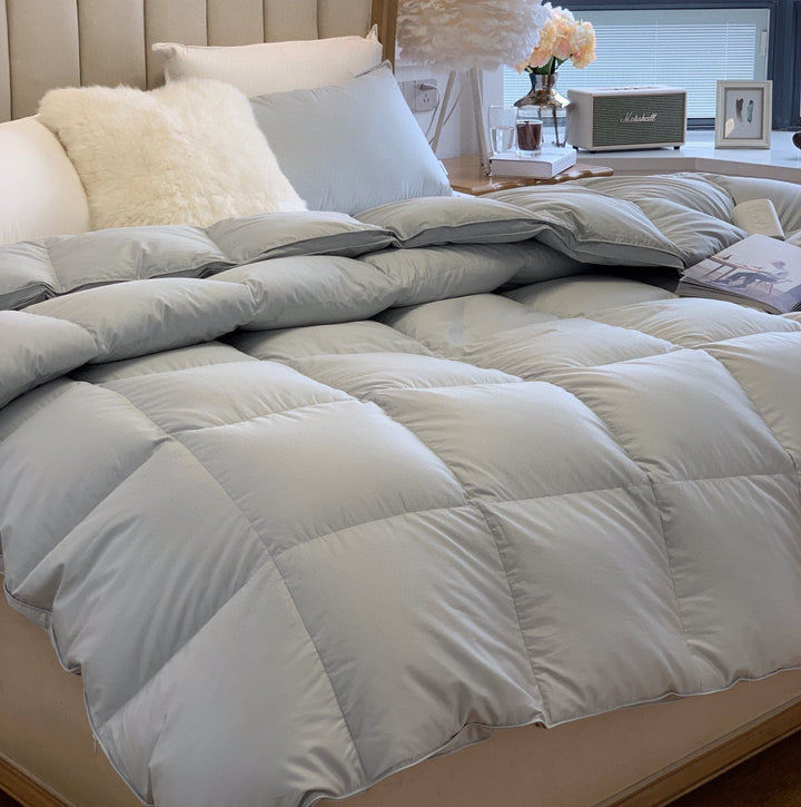 quilted cassette comforter in down look