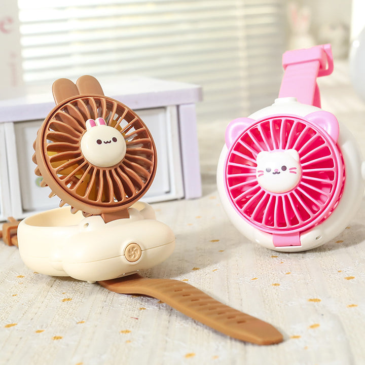 Ladies Portable Hand Fan in Cute Animal Design Stornfield