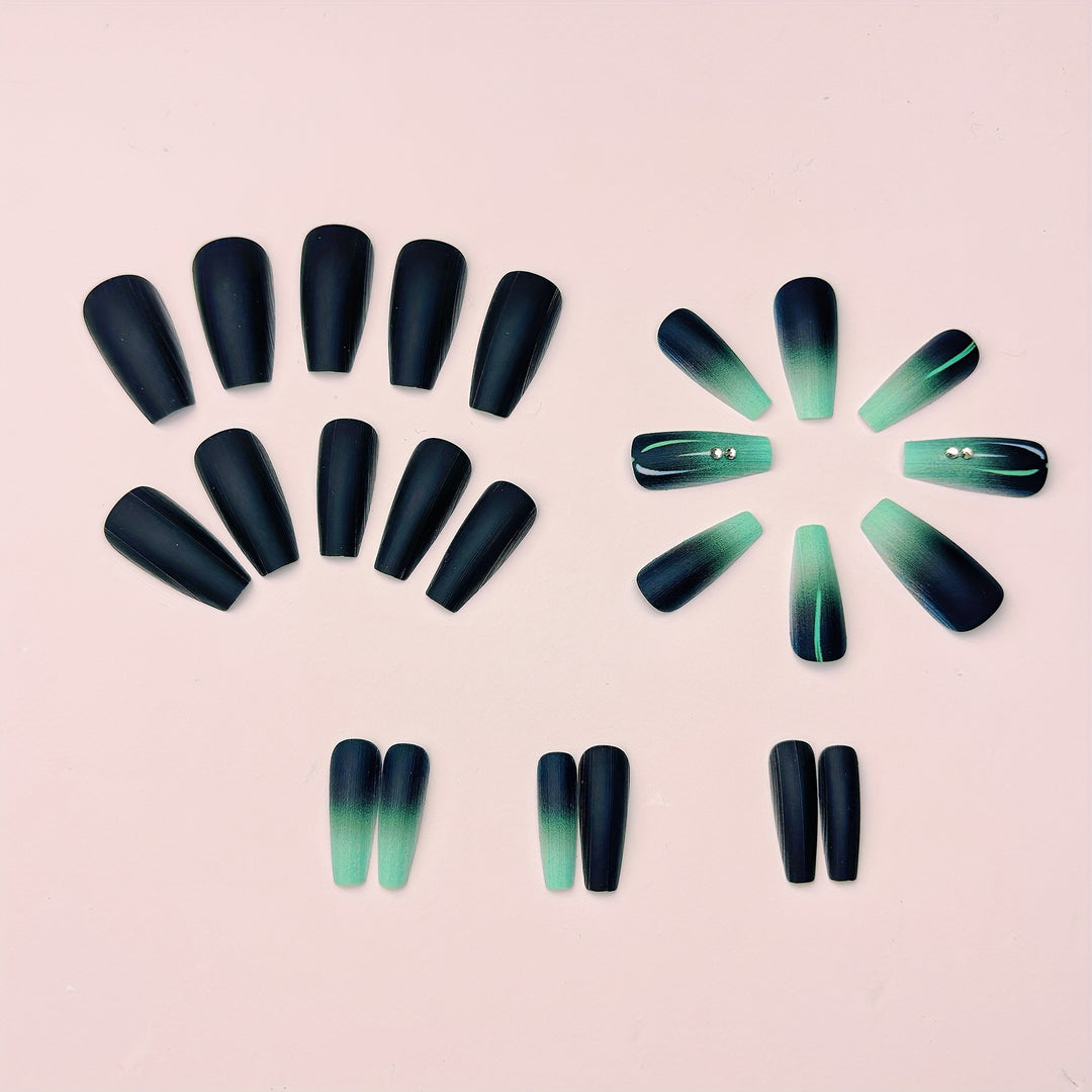 Trendy Artificial Nails with Matte Chic Finish Stornfield